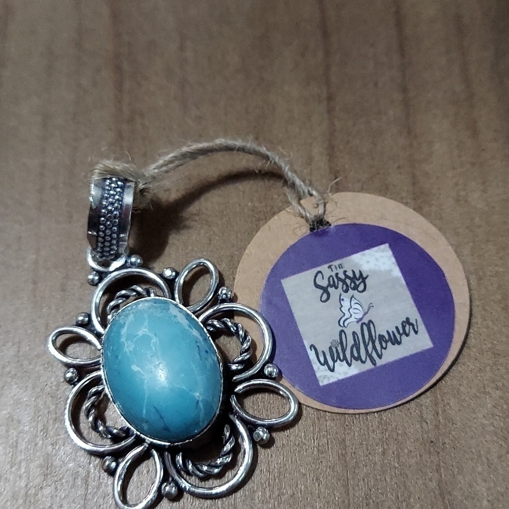 CARIBBEAN Larimar Sterling Silver Pendant